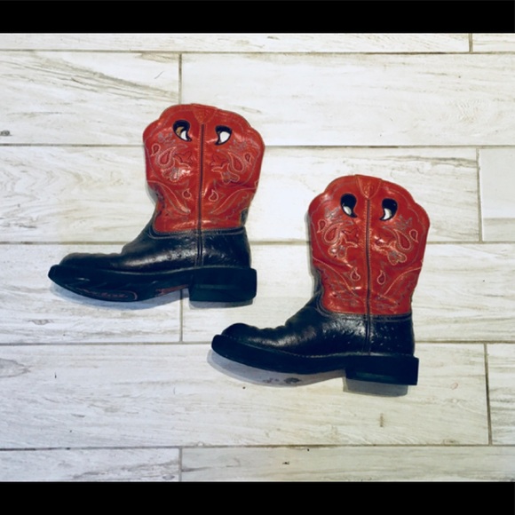 ARIAT🌺Ostrich Quill Boots!🌺Like New! - Picture 2 of 4